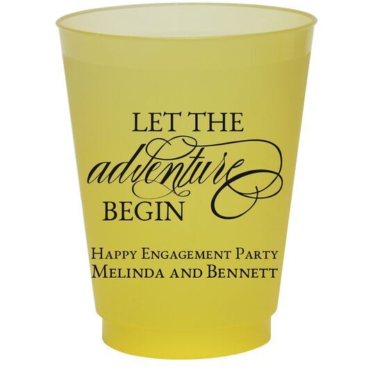 Let the Adventure Begin Colored Shatterproof Cups
